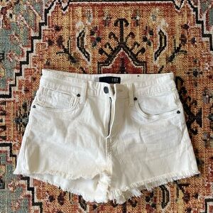 White Jean Shorts